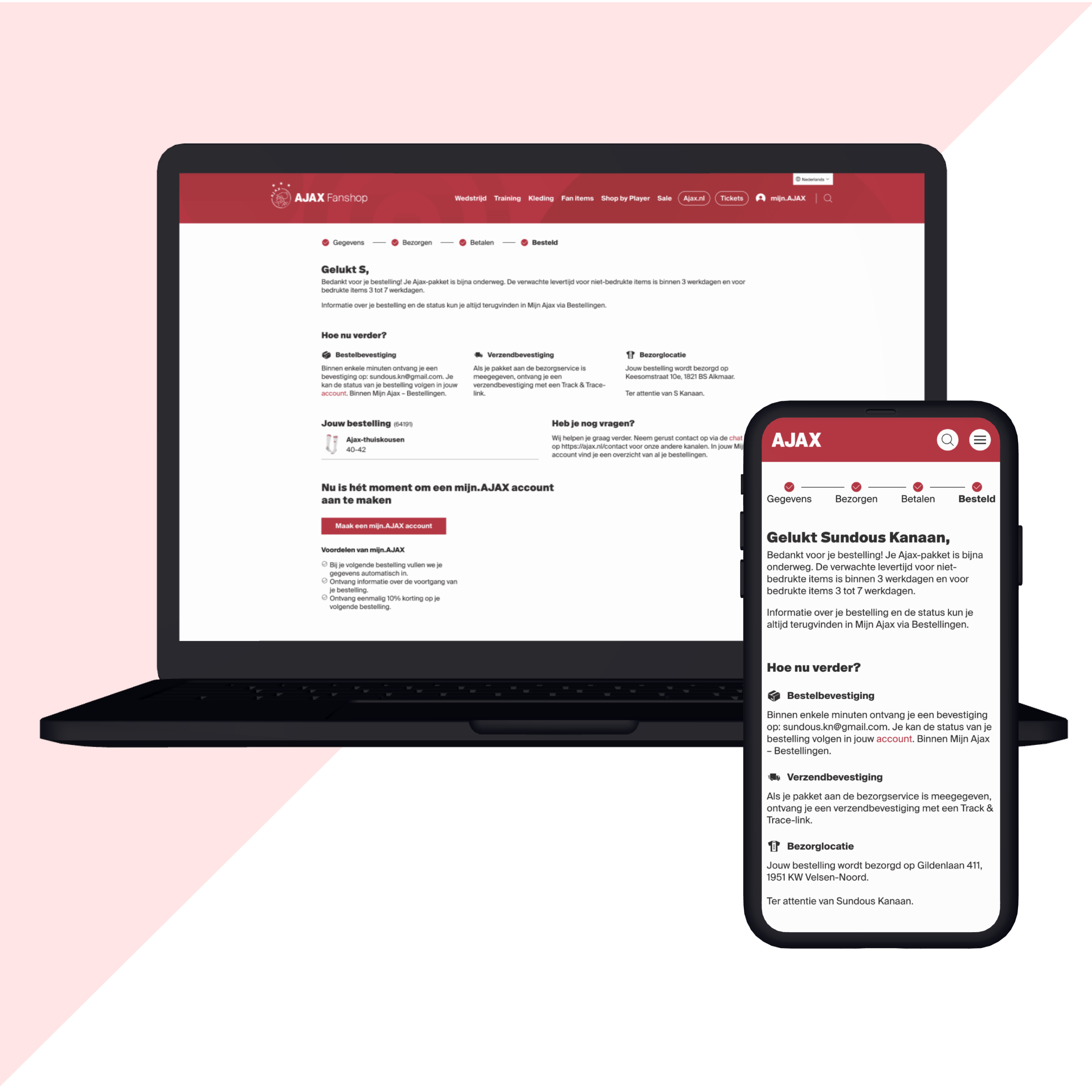 betalingsproces stap 4 tijdelijk nieuwe design